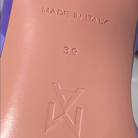 Amina Muaddi Rosie Crystal-Embellished Transparent Slingback Pumps size 39 - Picture 13 of 13